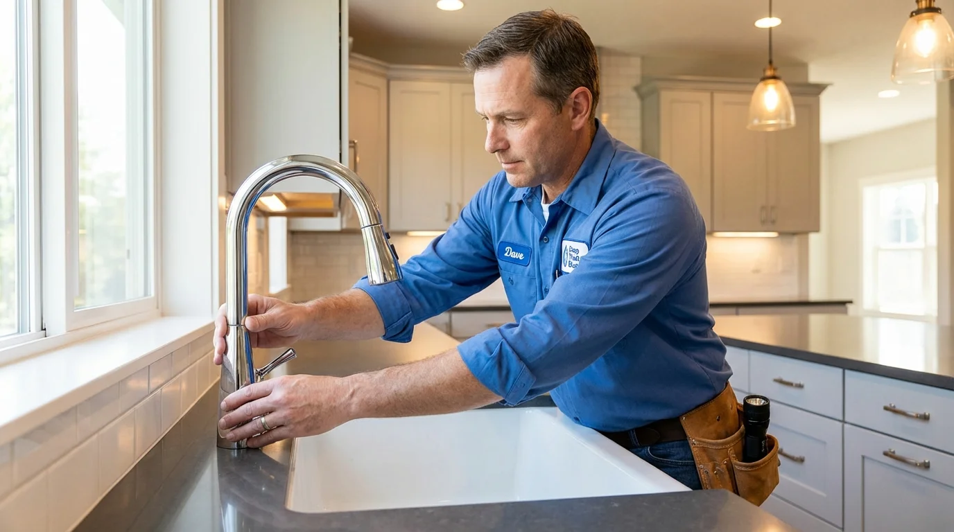 Kitchen faucet installation by Johns Plumbing LLC in East Helena